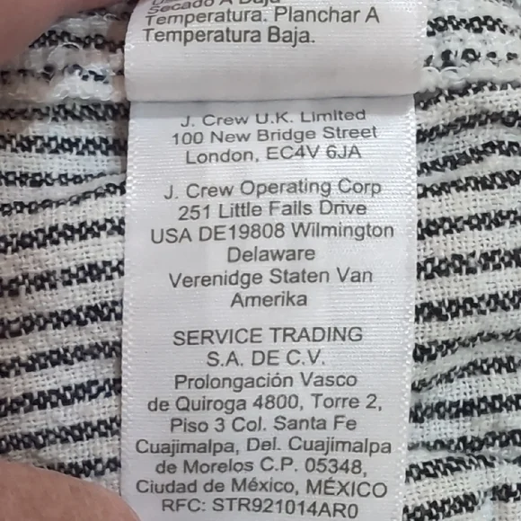 J. Crew High Waist Striped Shorts - Black and White - Picture 4 of 7